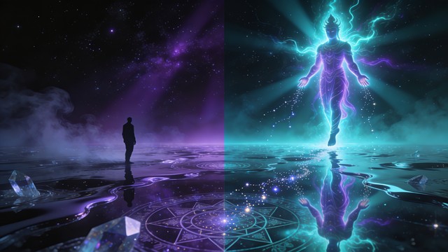 Free Inner Power Unleashed Image - Reflection, Silhouette, Cosmic ...