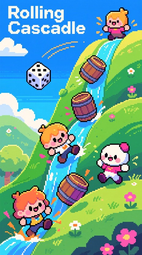Free Cascading Pixel Adventure Image | Download at StockCake