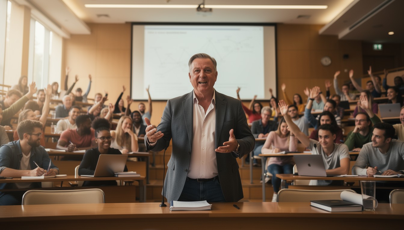 Classroom Lecture R Free Energetic Classroom Lecture Image - Professor, Teacher, Lecture ...