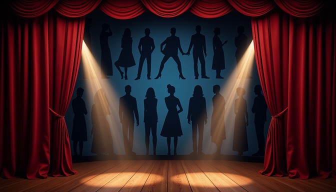 Shadow Dramatic Center Free Theatrical shadow performance Image - Theatrical, Silhouettes ...