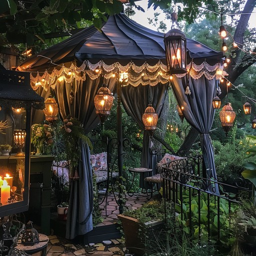 Free Enchanted Garden Evening Image - Garden, Evening, Lights ...