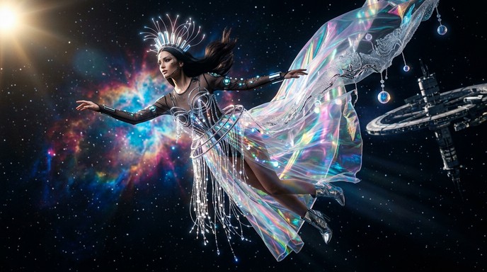 Free Cosmic Couture Goddess Image - Fashion, Space, Futuristic ...