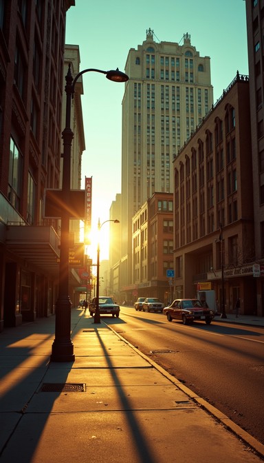 Free Sunset City Shadows Image - Sunset, Urban, Vintage | Download at ...