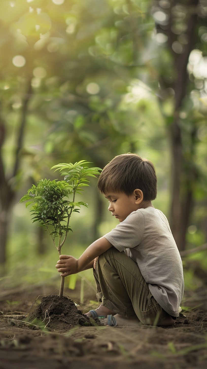Free Child Plants Tree Image - Child, Nature, Planting | Download at ...