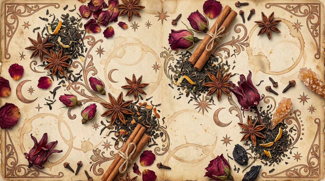 Free Mystical Tea Pattern Image - Botanical, Tea, Vintage | Download at ...