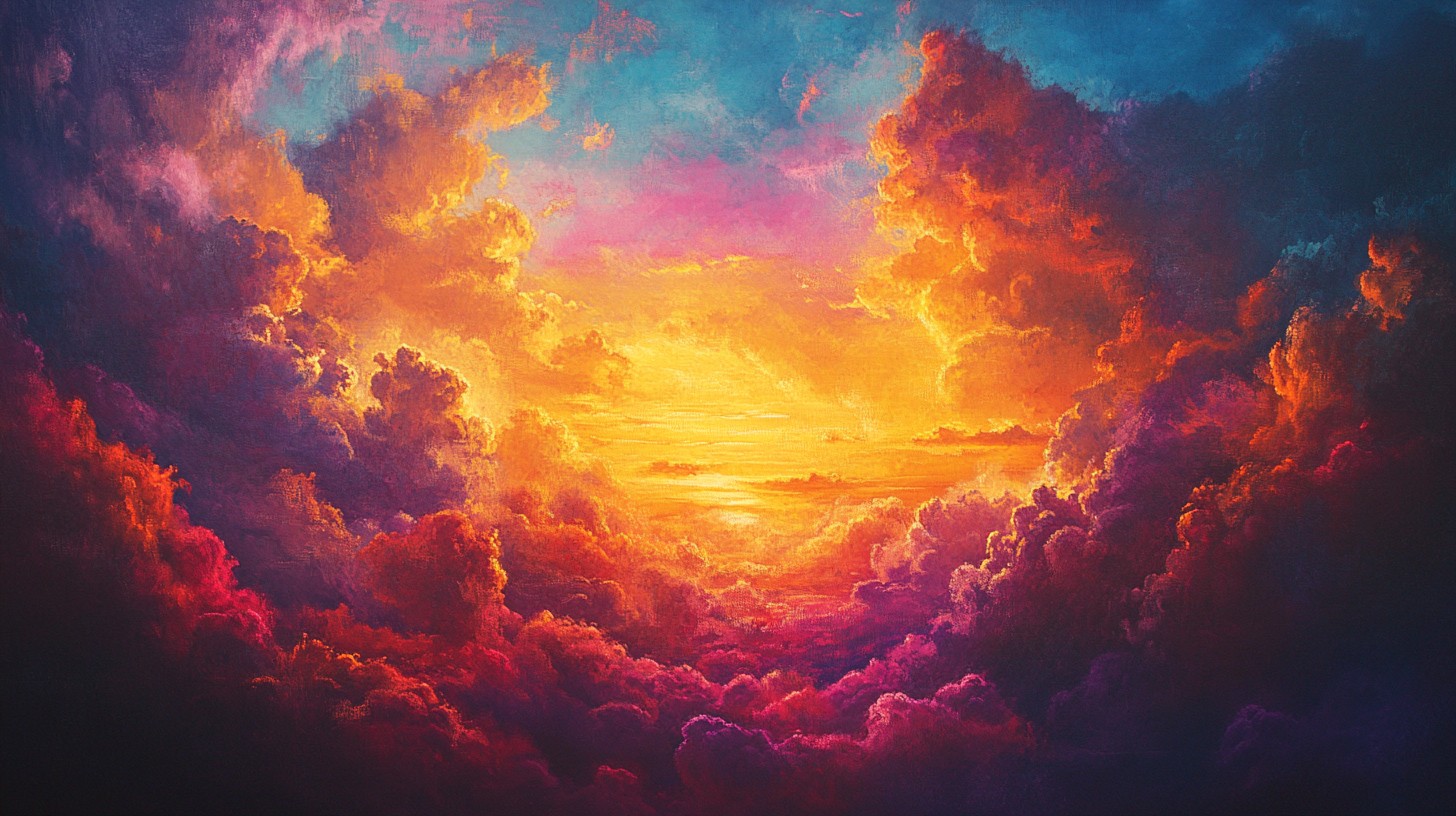 Free Vibrant Sky Art Image - Sunset, Sky, Art | Download at StockCake