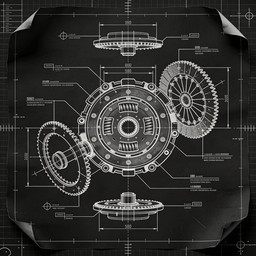 Free Clutch Blueprint Design Image - Blueprint, Clutch, Automotive ...