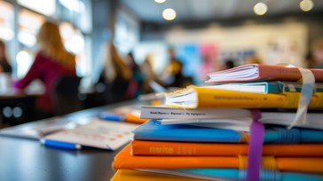 Busy Class Background Free Busy classroom scene Image - Education, Students, Classroom ...