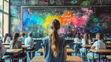 Colorful Classes Free Colorful Classroom Art Image - Colorful, Classroom, Children ...