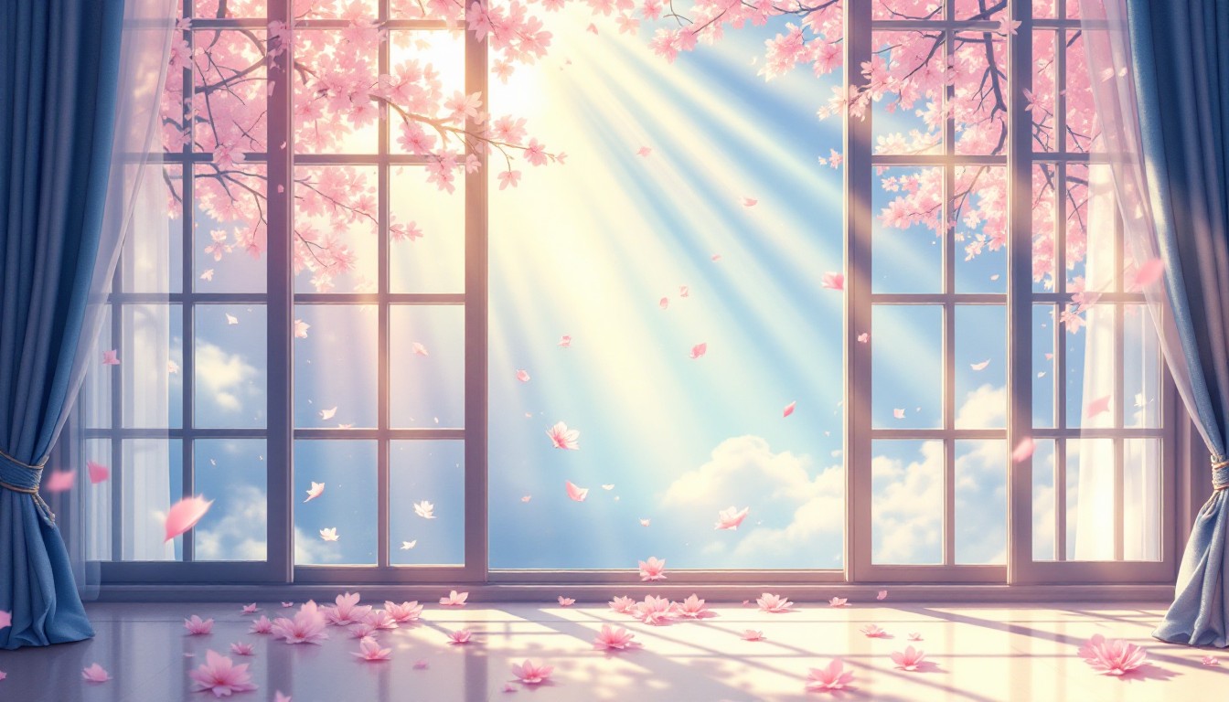 Free Sunlit Cherry Window Image - Window, Sunbeams, Sakura | Download ...