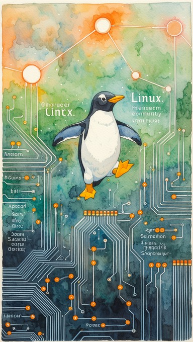 Spherical Linux Penguin Free Linux Penguin Ascends Image - Linux, Penguin, Tux | Download at ...