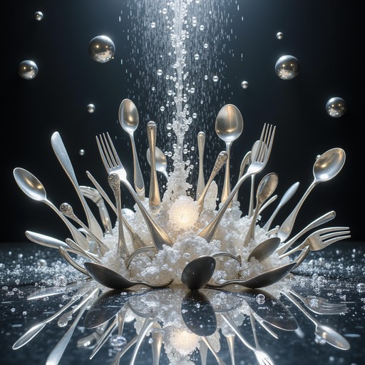 Free Crystallized Silverware Art Image - Silverware, Crystal, Sculpture ...