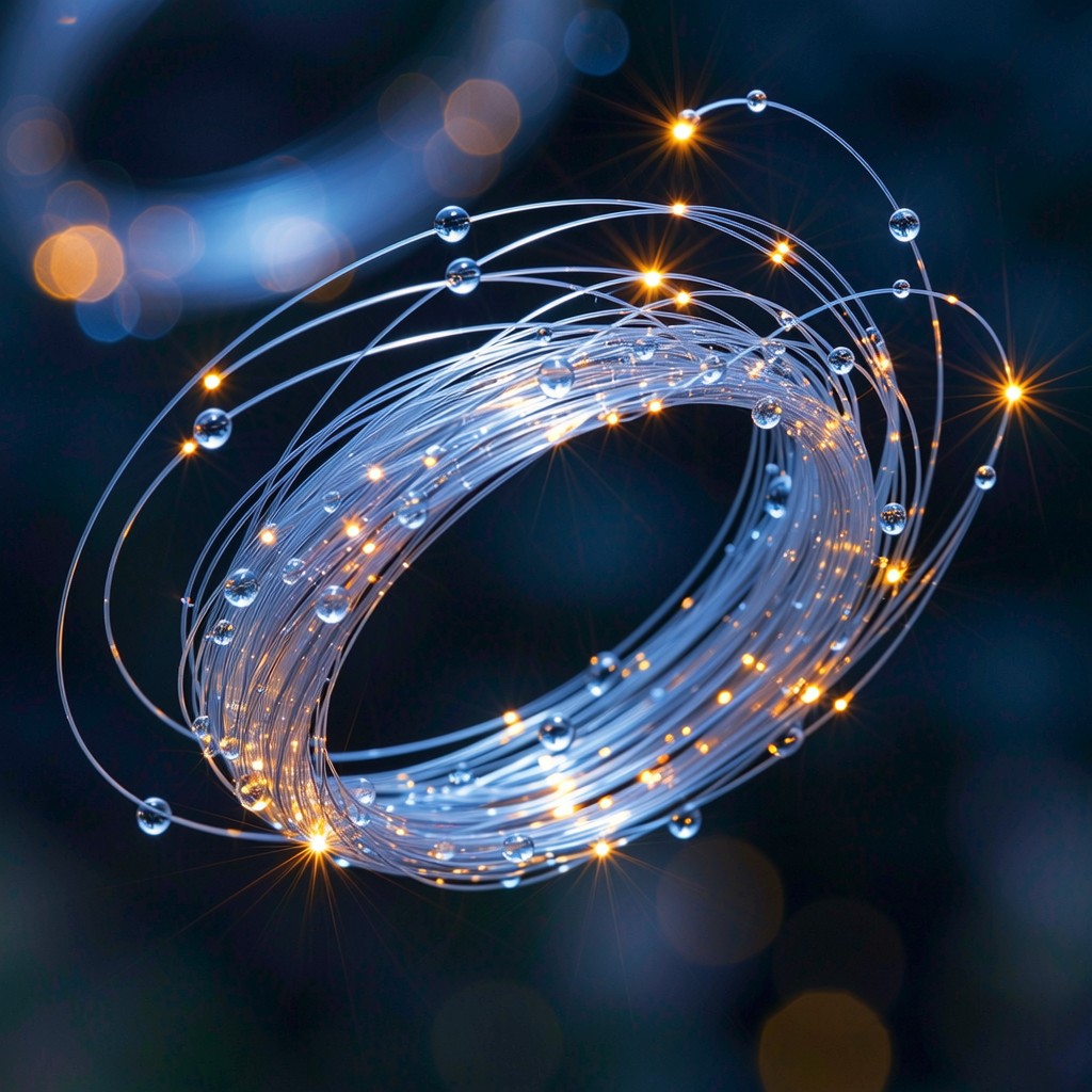 Free Luminous Fiber Loop Image - Fiber, Optic, Loop | Download at StockCake