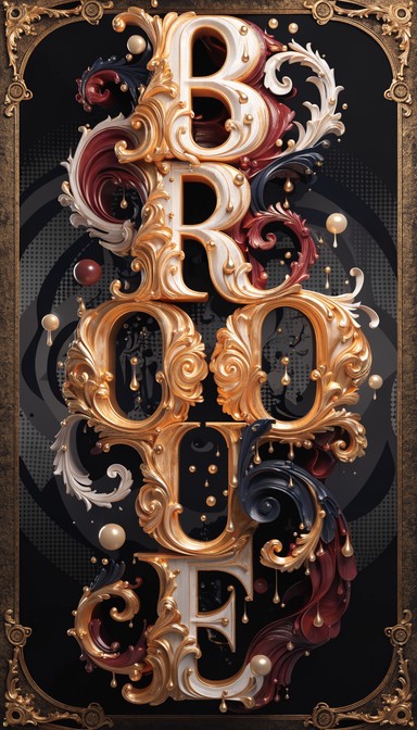 Free Baroque Typography Art Image - Baroque, Typography, Ornate ...