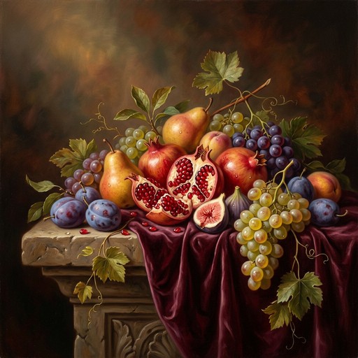Free Renaissance Fruit Abundance Image - Fruit, Pomegranate, Grapes ...