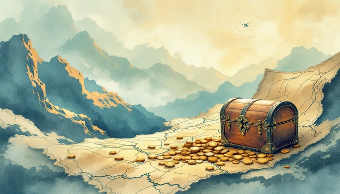 Free Treasure Map Coins Image - Treasure, Gold, Coins | Download at ...
