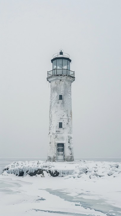 Cold Lighthouse Free Icy Lighthouse View Image - Lighthouse, Ice, Clouds | Download at ...