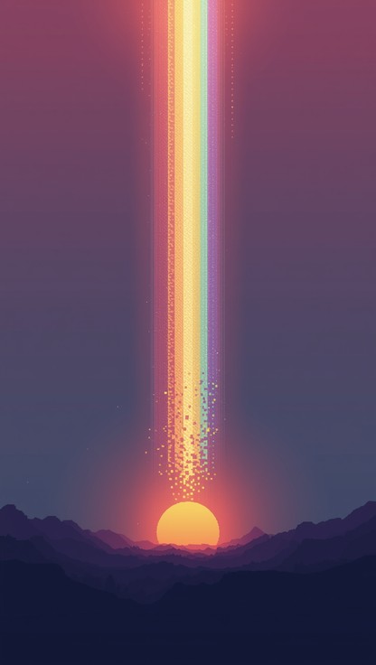 Free Rainbow Sunrise Beam Image - Sunrise, Rainbow, Pixel | Download at ...