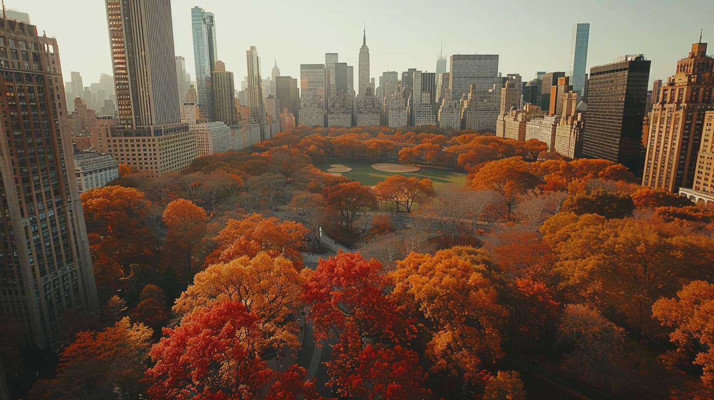 Free Autumn Central Park Image - Central Park, Autumn, Skyline ...