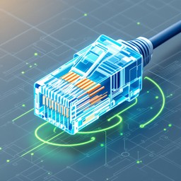 Free Crystal Network Connector Image - Ethernet, Network, Digital ...