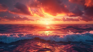 Free Sunset Ocean Bliss Image - Sunset, Ocean, Serenity | Download at ...