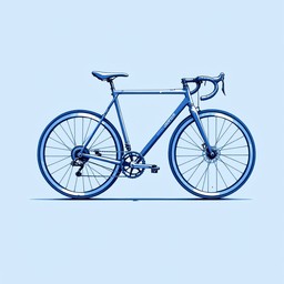 Free Sleek Blue Bicycle Image - Bicycle, Minimalist, Blue | Download at ...