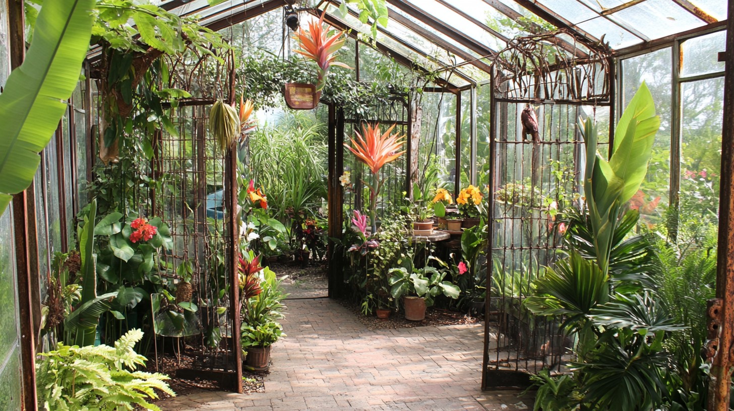 Free Lush greenhouse interior Image - Greenhouse, Plants, Flowers ...