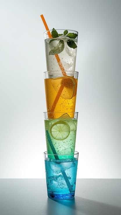 Free Stacked Refreshing Gradient Image - Mocktails, Refreshments ...