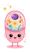 Anthropomorphized Cell Free Magical Cell World Image - Kawaii, Cell, Biology | Download at ...