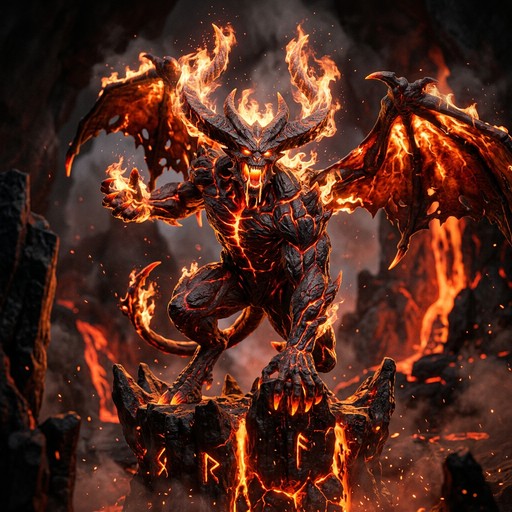 Basic Fire Demon Free Molten Fire Beast Image - Demon, Fire, 3d | Download at StockCake