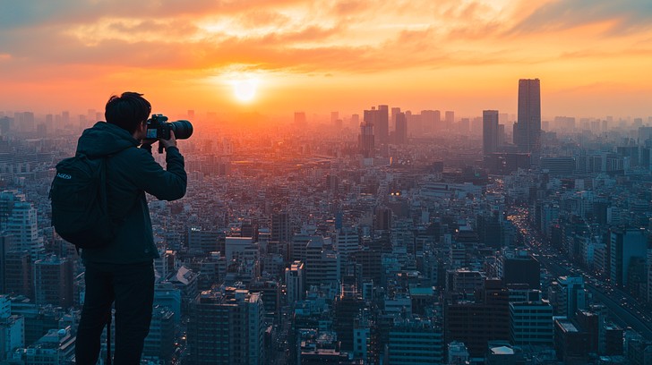 Free Sunset Cityscape Photography Image - Sunset, Photographer ...
