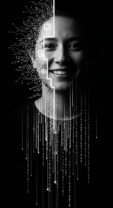Free Digital Human Divide Image - Binary, Portrait, Monochrome ...