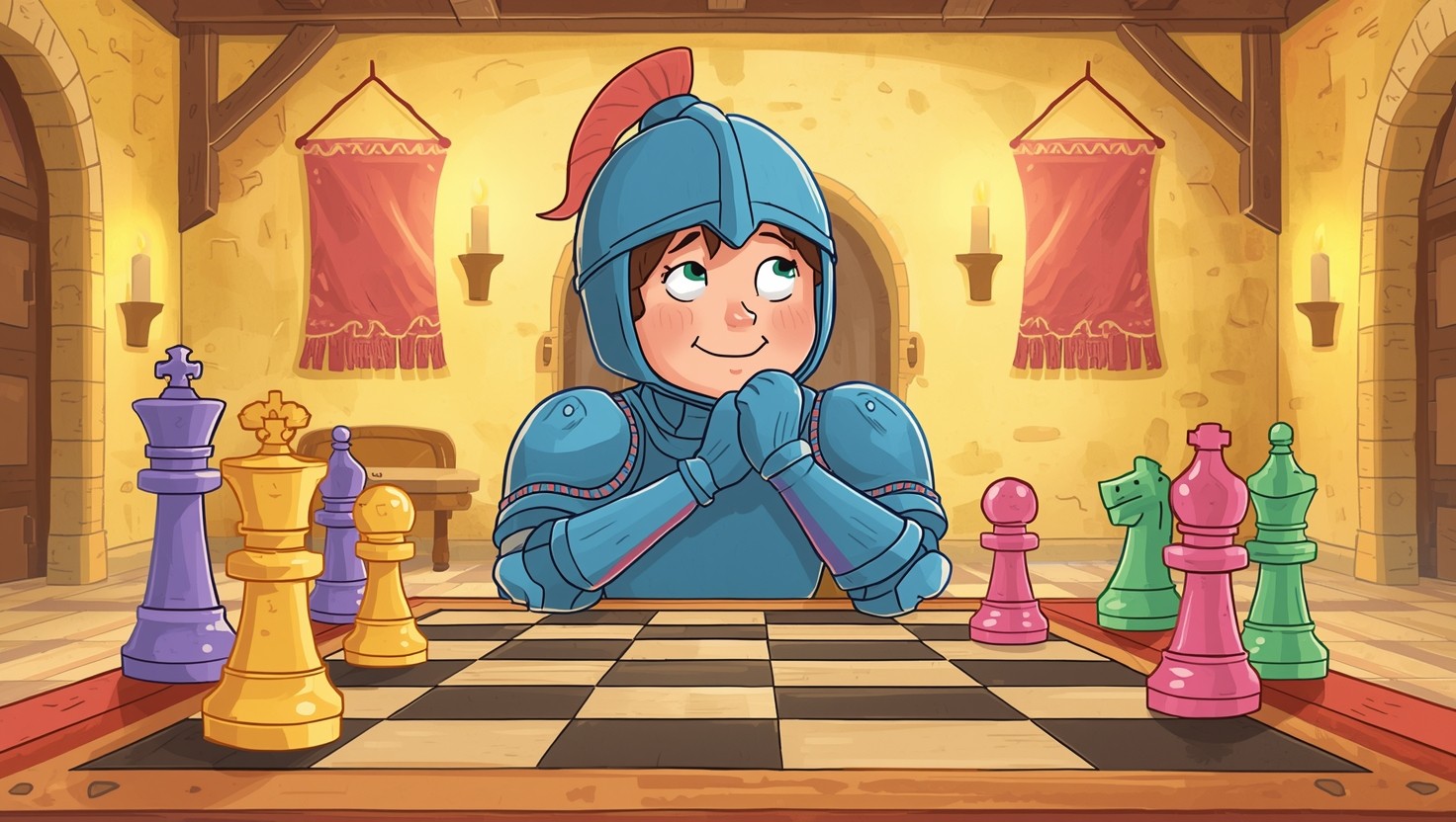 Knight Playing Pool Free Knight Playing Chess Image - Knight, Chess, Medieval | Download at ...