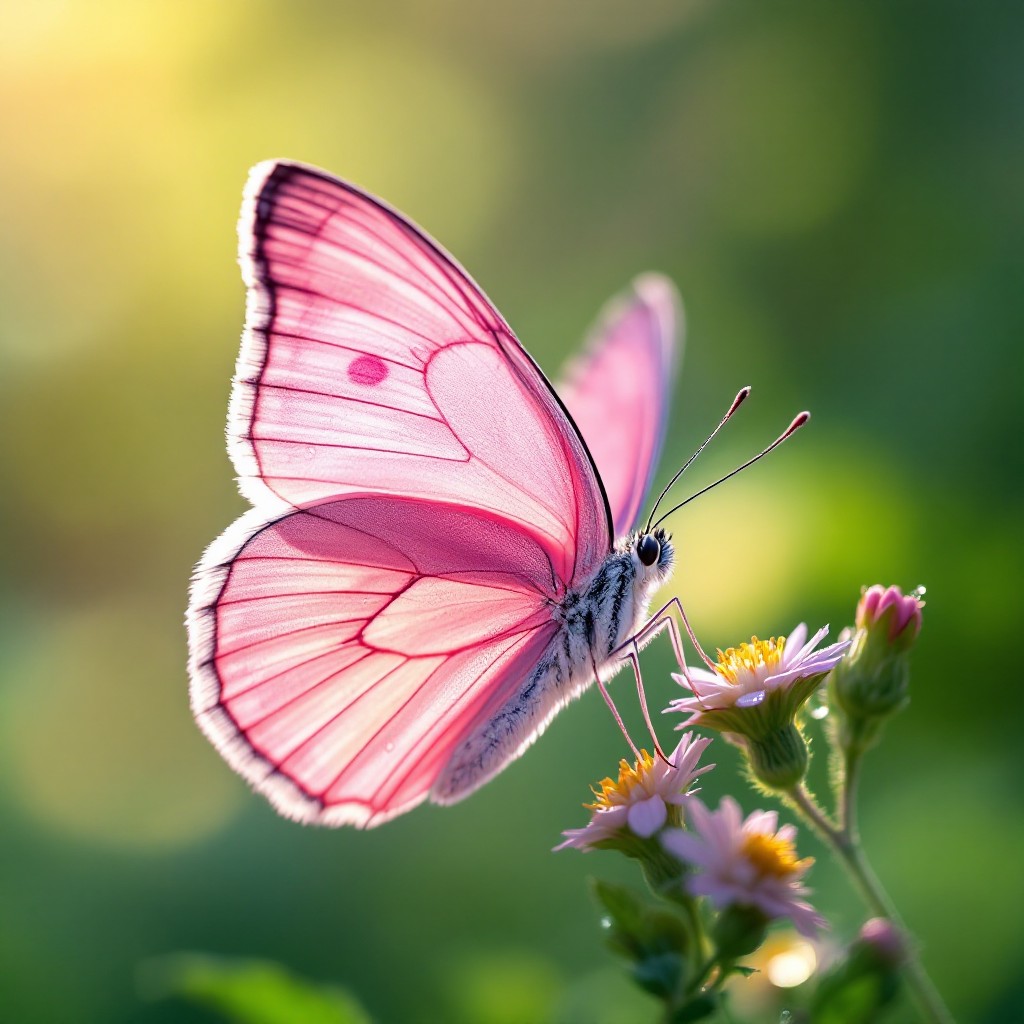 Free Pink Butterfly Landing Image - Butterfly, Pink, Nature | Download ...