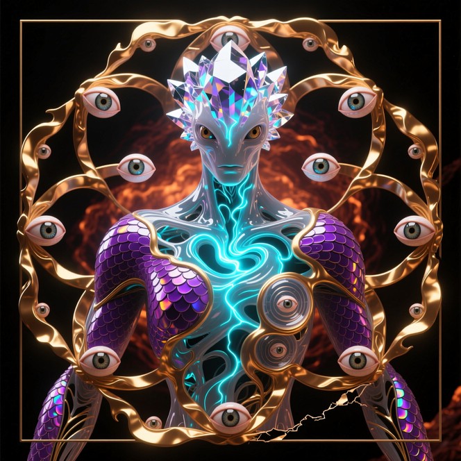 Metamorphic Characters Free Transcendent Metamorphic Entity Image - Metamorphic, Crystalline ...