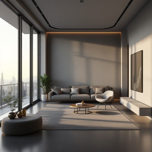 25 Penthouse Design Ideas for Luxurious Urban Living - Minimalist Penthouse Apartments With Large Windows And Clean Lines