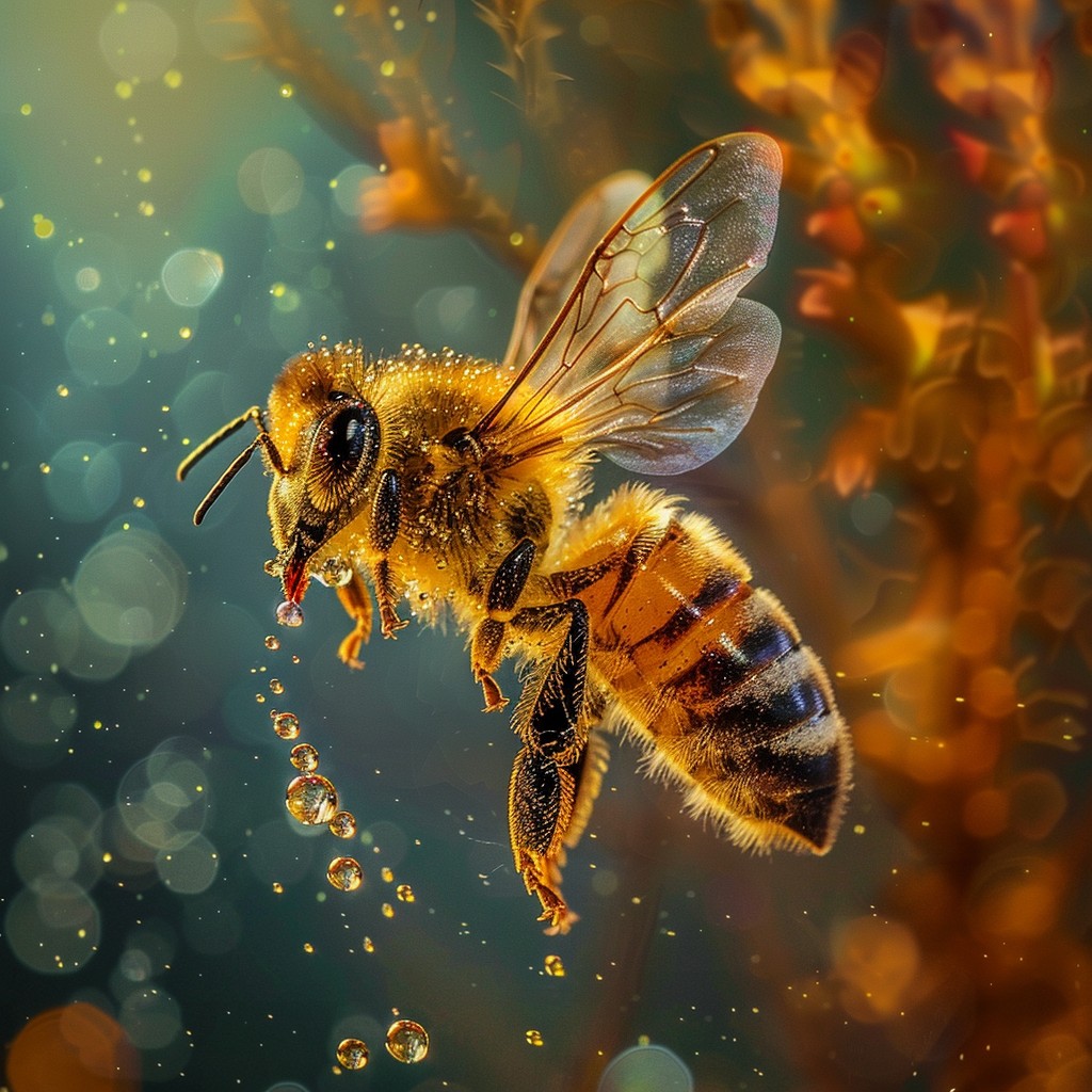 Free Bee Mid-flight Image - Bee, Nectar, Flying | Download at StockCake