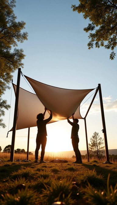 Free Sunset Canopy Setup Image - Sunset, Canopy, Camping | Download at ...