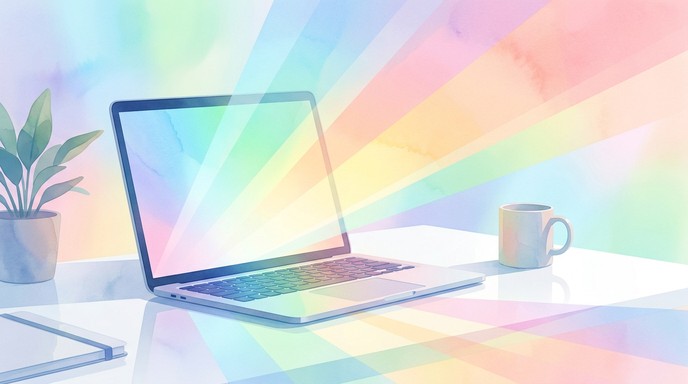 Future Computer Rainbow Free Rainbow Tech Dreams Image - Laptop, Rainbow, Technology | Download ...