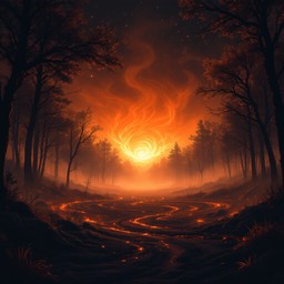 Fire Path Forest Free Forest Fire Path Image - Fire, Forest, Smoke | Download at StockCake