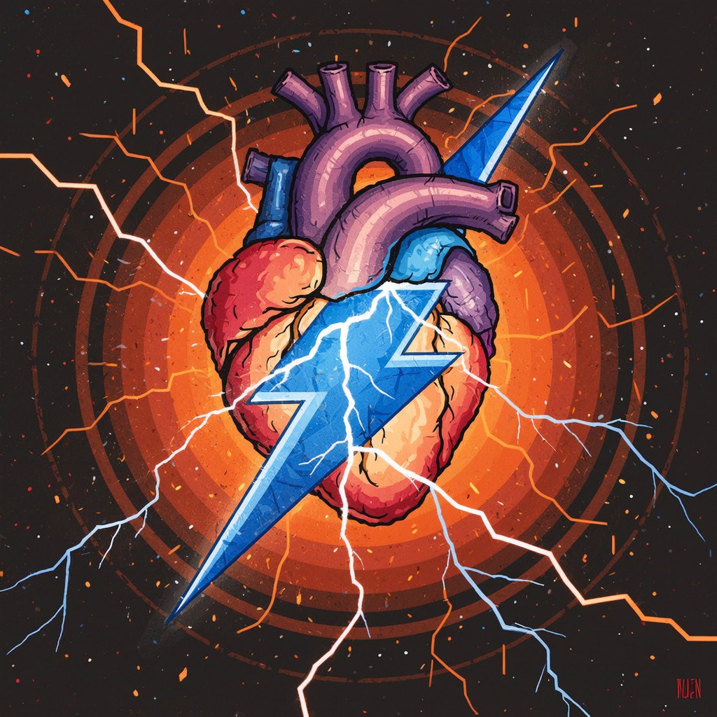 Free Electric Heart Strike Image - Heart, Lightning, Electricity ...