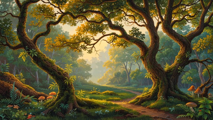 Free Enchanted Forest Pathway Image - Forest, Enchanted, Woodland ...
