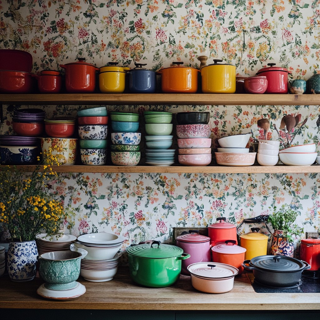 Free Colorful kitchen cookware Image - Kitchen, Cookware, Colorful ...