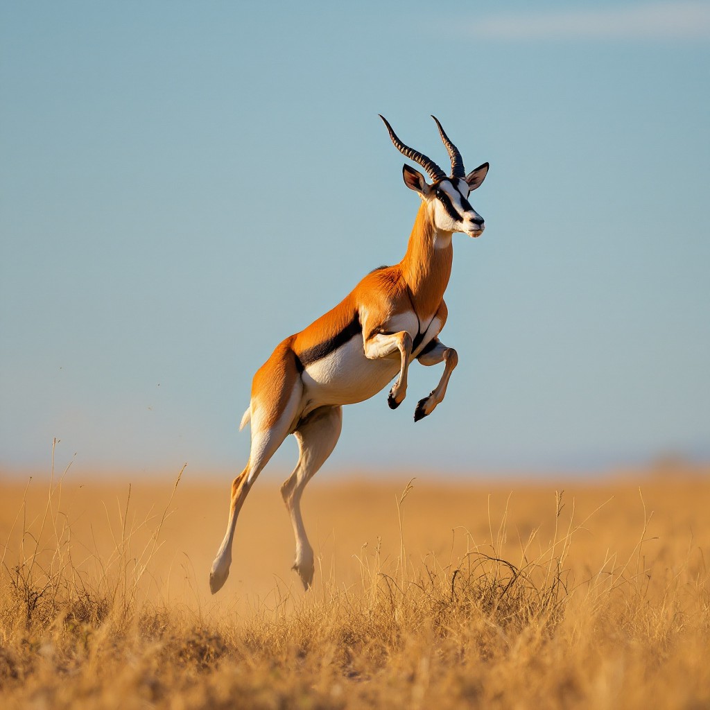 Springbok Skopper Free Springbok Leaps High Image - Springbok, Antelope, Wildlife ...