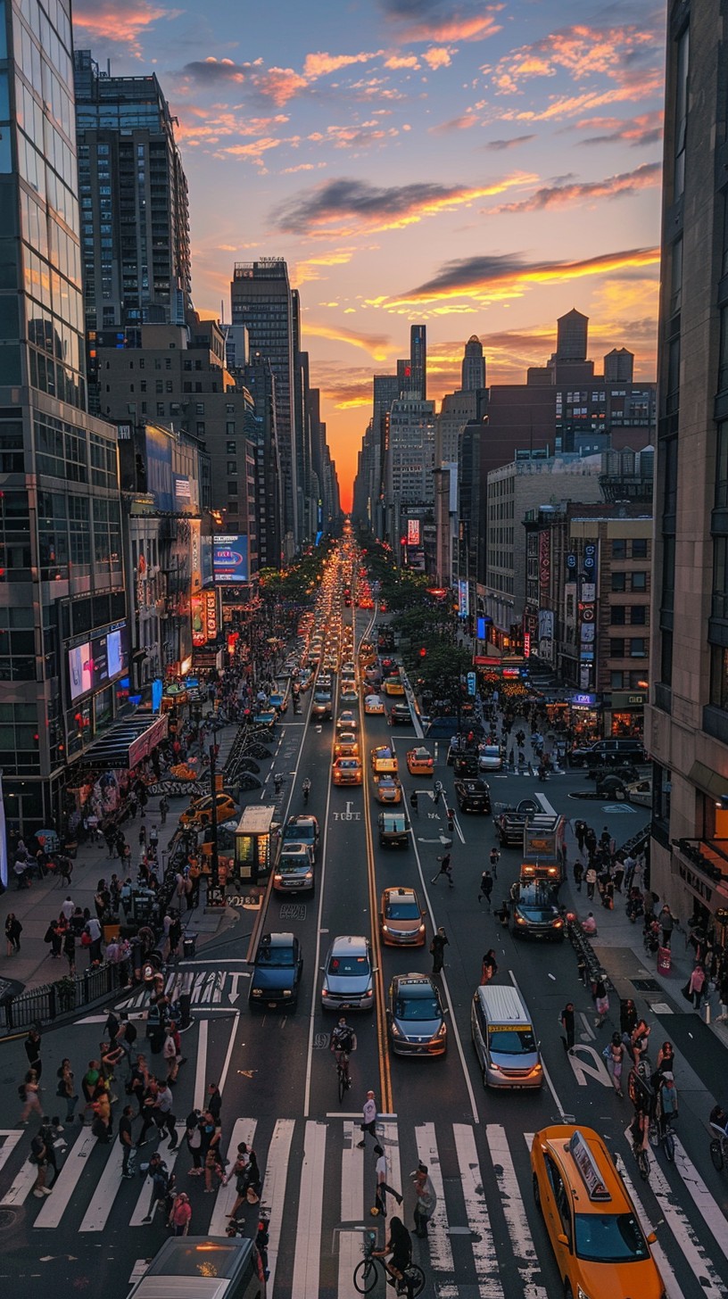Free Sunset City Bustle Photo - Sunset, City, Street | Download at ...