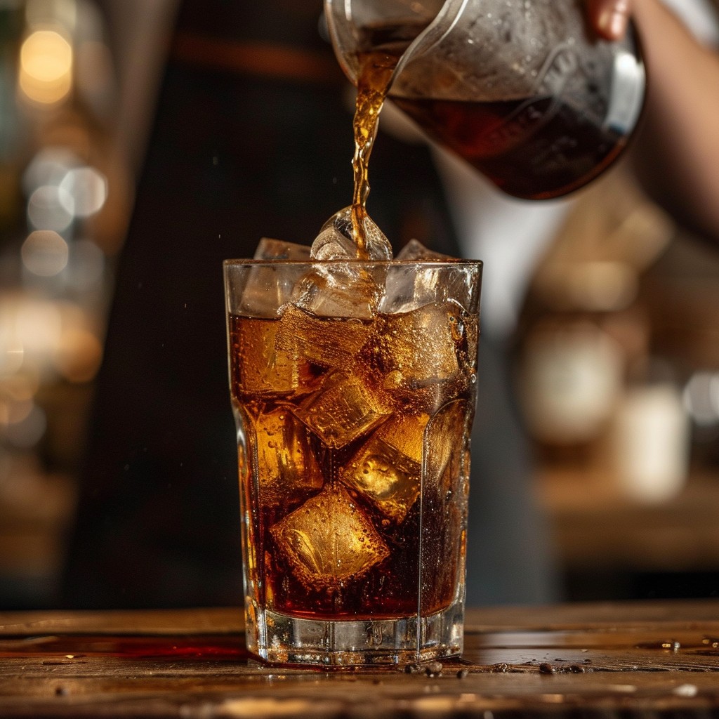Free Pouring Refreshing Cola Image - Beverage, Ice, Pour | Download at ...