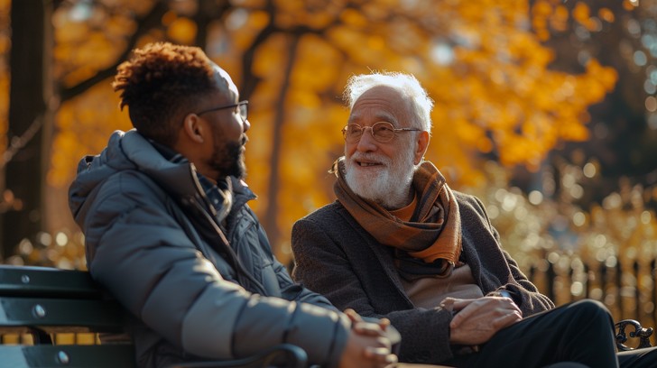 Free Generational Conversation Outdoor Image - Autumn, Conversation ...
