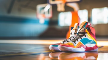 Free Vibrant Basketball Sneakers Image - Basketball, Sneakers, Colors ...
