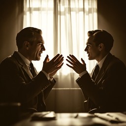 Free Intense Office Discussion Image - Vintage, Noir, Dramatic ...