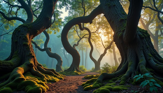 Free Enchanted Forest Path Image - Forest, Path, Trees | Download at ...
